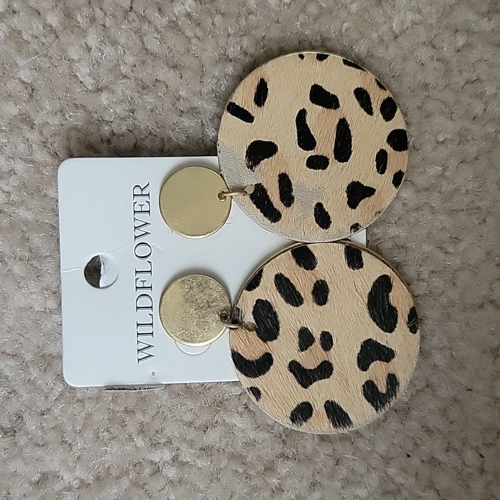 Leopard Print Earrings